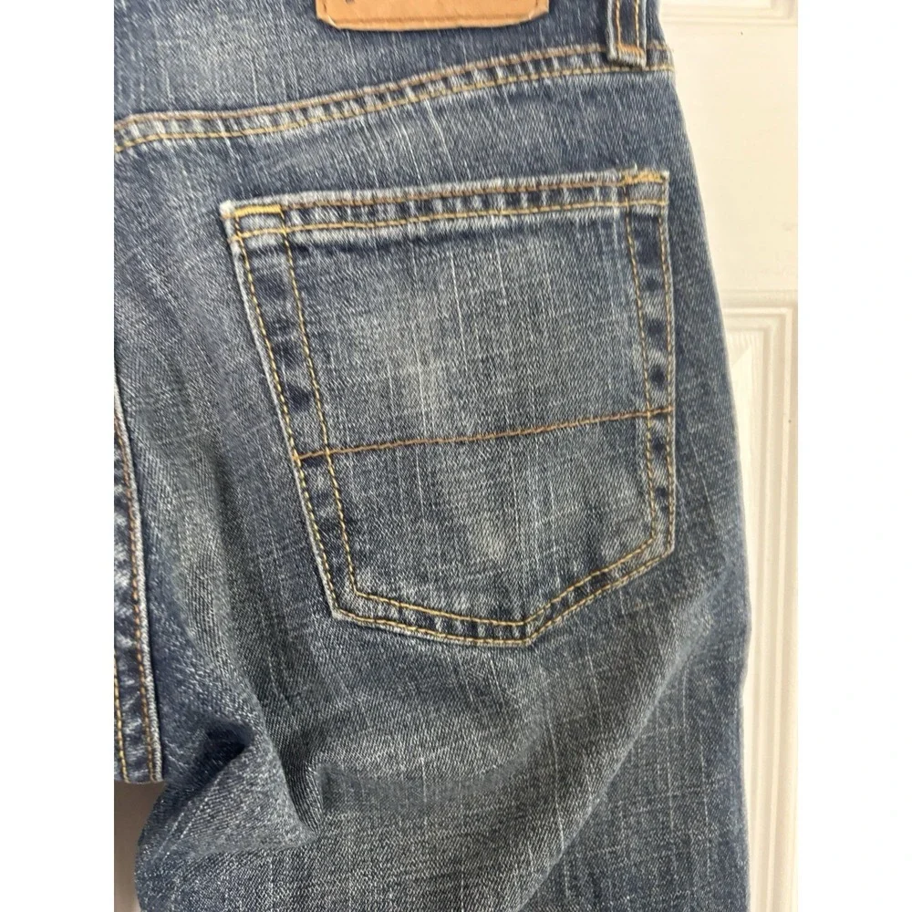 Signature Levi's Mens 30x30 Medium Blue Straight Denim Jeans‎ Mid Rise
